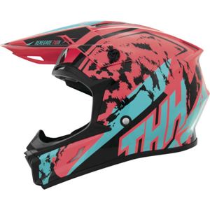 THH T710X Renegade Youth Helmet Coral/Blue Medium