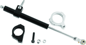 Twin Power Steering Damper Kit Black For 06-17 FXD - Original steering damper kit for 06-17 FXD models