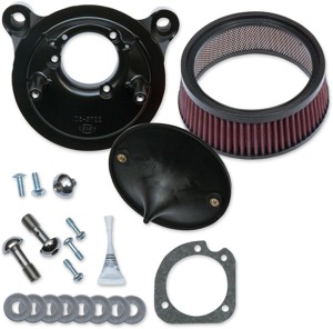 S&S Stealth Air Cleaner Kit Black for Stock Fuel Systems