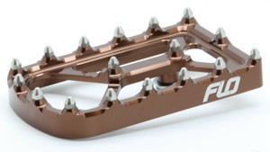 FLO Motorsports Universal Touring Brake Pedal Tip Bronze - Bronze brake pedal tip for Harley Touring models