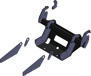 KFI PRO 2.0 Glacier Adapter Tall For Polaris Ranger XD 1500 - Glacier adapter for Polaris Ranger XD 1500 models