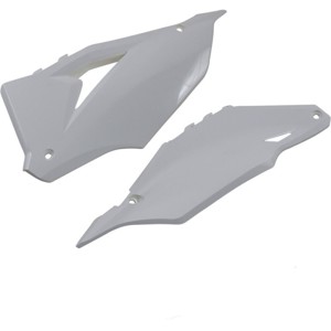 Cycra Side Number Plates White Fits Kawasaki