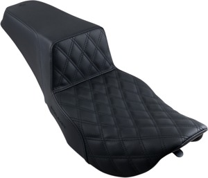 Saddlemen Step-Up Seat Front Lattice Stitch Black Harley FLHX/FLHR - 2-up seat For Harley FLHX/FLHR models
