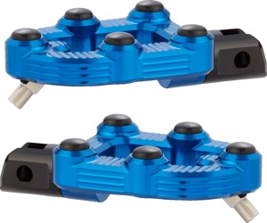 Arlen Ness MX Footpegs Blue - No Mounts