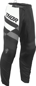 Thor Youth Sector Checker Pants Black White Gray Size 28 - Youth off-road race pants, size 28, checker graphic