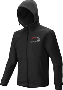 Alpinestars Racer MX Fleece Hoodie Black XL Men's - Structured fleece hoodie for off-road and MX use