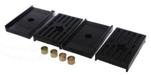 Black Multi Leaf Spring Insulator by Energy Suspension Fits 68-79 GM Models
