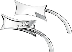 Arlen Ness Micro Mirrors Chrome 4-Point Left 3-3/4" x 1-1/4"