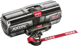 Warn AXON 3500-S Winch with Synthetic Rope Black