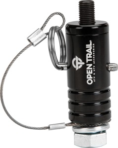 Open Trail Quick-Release Whip Mount Black - Quick-release whip mount in black