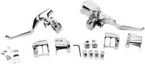Drag Specialties Chrome Handlebar Control Kit for Harley XL Sportster - Control kit for Harley XL Sportster models