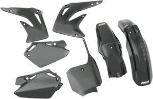 UFO Complete Plastic Kit Black Fits Honda CR85