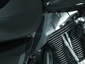 Kuryakyn Saddle Shields Heat Deflectors Smoke For 97-07 Touring - Heat deflectors in smoke for 97-07 Touring models