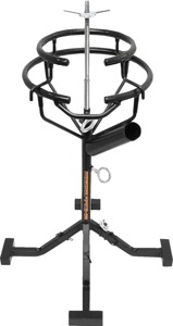 Moose Offroad Deluxe Tire Changing Stand Adjustable Black - Adjustable tire changing stand fits 16-21 inch wheels