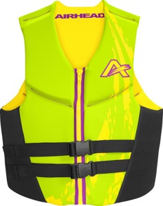Airhead Swoosh Vest 3XL Green Adult Kwik-Dry Life Vest - Neolite Kwik-Dry 3XL Green Adult Life Vest