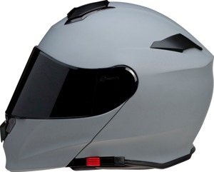 Z1R Solaris Modular Helmet 4XL Primer Gray - Modular helmet with drop-down sun visor