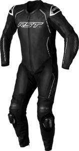 RST S1 CE Leather Suit Black/White Men's 4XL