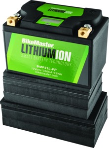 BikeMaster Lithium Ion 2.0 Battery BMP21L-FP - High-power lithium battery, 360 CCA, 148x86x105mm