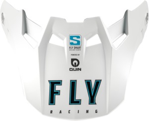 Fly Racing Formula S Carbon Solid Visor White XL/2X - Replacement visor for Fly Racing Formula S Carbon helmet
