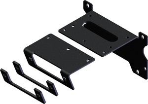 KFI Winch Mount For Polaris Ranger XD 1500 - Mounts winch behind bumper For Polaris Ranger XD 1500