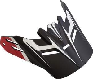 Z1R Youth Rise Helmet Visor Kit Red Flame One Size - Replacement visor for Z1R Youth Rise helmet