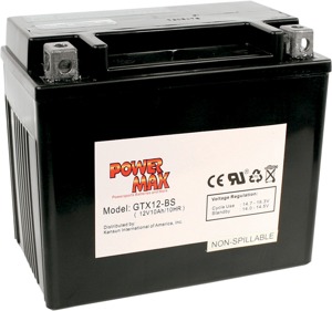 Maintenance Free Sealed Battery - Replaces YTX12-BS