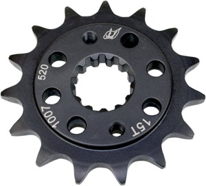 Driven 520 Steel Front Sprocket Black 15T
