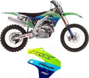 Factory Effex Candy Chrome Airbox/Shroud Graphics Kit Fits 17-20 KX250F