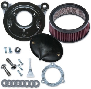 S&S Stealth Air Cleaner Kit Black for Stock Fuel Systems