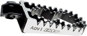 Adventure Series Footpegs Silver Stainless Steel Fits BMW GS & Triumph Tiger 800 - 5.3" x 2.5" Stainless Steel