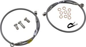 Stainless Steel Front 2-Lines Brake Line Kit - For 99-03 Honda CBR600F4 /i