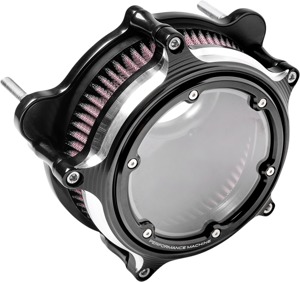 Performance Machine Vision Air Cleaner w/ Bezel Contrast Cut For 17-23 HD M8