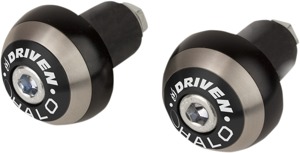 Driven Halo Bar Ends Black Aluminum DHBEW-BK