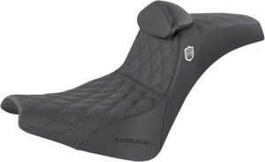 Saddlemen Pro Series SDC Performance Grip Seat Black For Harley Softail - Performance 2-up seat For 2021-2024 Harley Softail