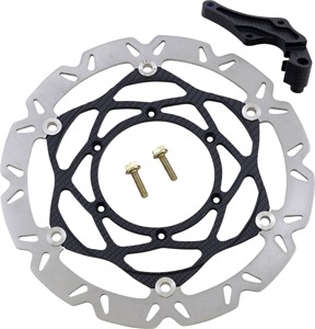 Contour Solid Front Left Brake Rotor 320mm - Black