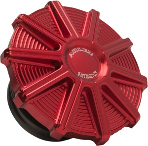 Arlen Ness 10-Gauge Gas Cap Red Vented Fuel Tank Cap