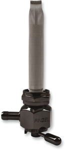 Pingel Black CH Hex Fuel Valve 22mm Inward Facing 90 Deg. Outlet