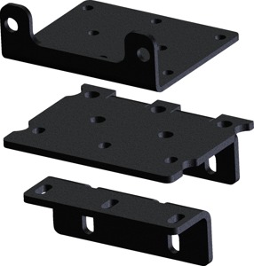 KFI Winch Mount Black Steel Fits 17-22 Prowler 500 / 20-22 Tracker 500S