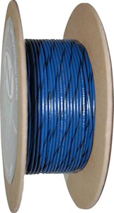 NAMZ 100ft 20 AWG Blue/Black Stripe Primary Wire Spool - 100ft 20 AWG blue/black wire spool by NAMZ