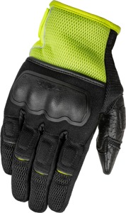 Fly Racing Coolpro Force Gloves Black/Hi-Vis 2X-Large - Street gloves, 2X-Large, Black/Hi-Vis Yellow