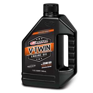 Maxima V-Twin Mineral Engine Oil 25W60 1 qt.