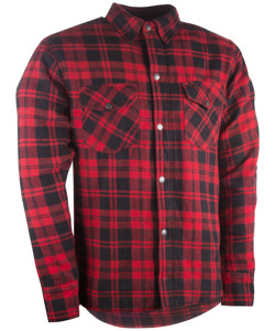 Highway 21 Marksman Flannel Black/Red 4X-Large Men's Riding Shirt - Protective riding flannel shirt, Black/Red, 4X-Large