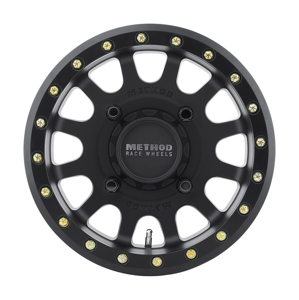 MR401 UTV Beadlock 15x7 / 4+3/13mm Offset / 4x136 / 106mm CB Matte Black Wheel