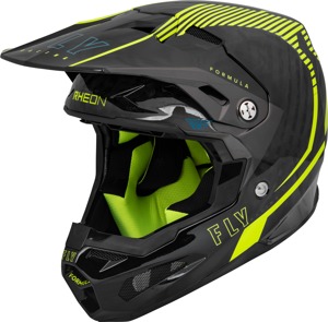Fly Racing Formula Carbon Tracer Helmet Hi-Vis Black XS - Ultra-light offroad helmet, Hi-Vis/Black, XS
