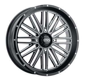 ITP Momentum Wheel Black/Machined 22x6.5 4/156 For UTVs