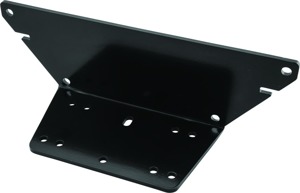 QuadBoss UTV Winch Mount Black Fits 19-22 Polaris Ranger Crew XP 1000