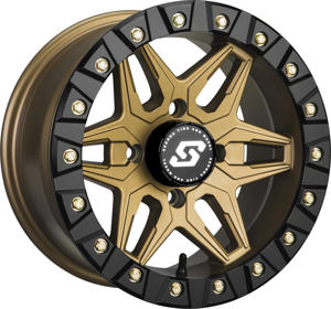 Split 6 Bronze Beadlock Wheel 4/137 14X7 5+2 12mm Tapered Lug