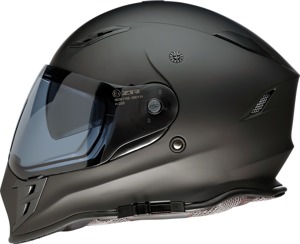 Z1R Nemesis Full Face Helmet Matte Black Medium - Full face matte black helmet, size M