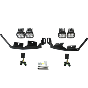 Baja Designs Headlight Kit Black/Clear Cold White Fits 2014+ RZR XP1000