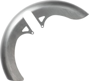 Arlen Ness Radial Fat Wrap Front Fender Gray Steel